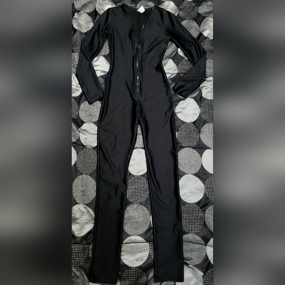 Fashion Love spandex front zipper Onesies
